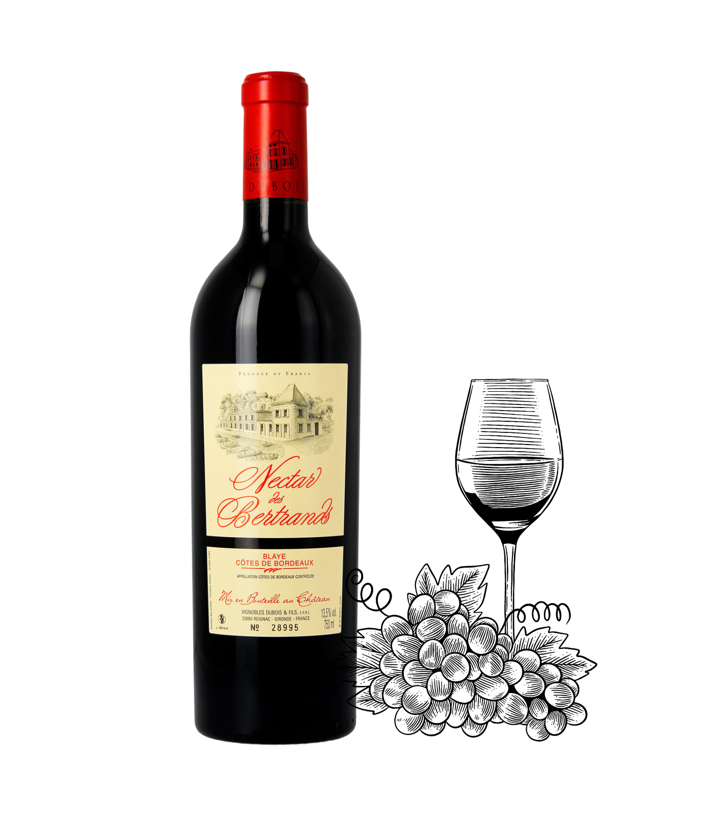 Nectar Des Bertrands - Blaye Cotes De Bordeaux French Wine 2020 750ml