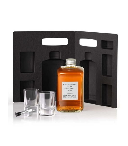 Nikka From The Barrel Japanese Whisky 500ml - Set with 2 glasses + dispenser