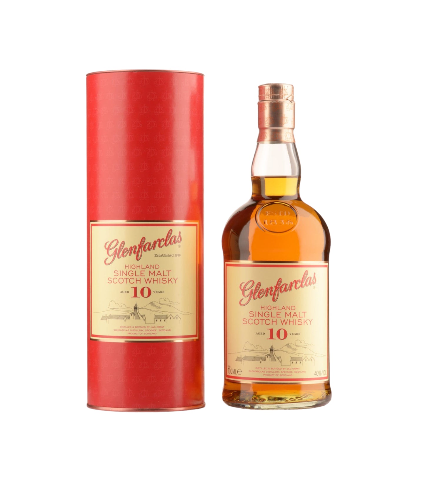 Glenfarclas 10 Year Old Single Malt Scotch Whisky (70cl; 40%)