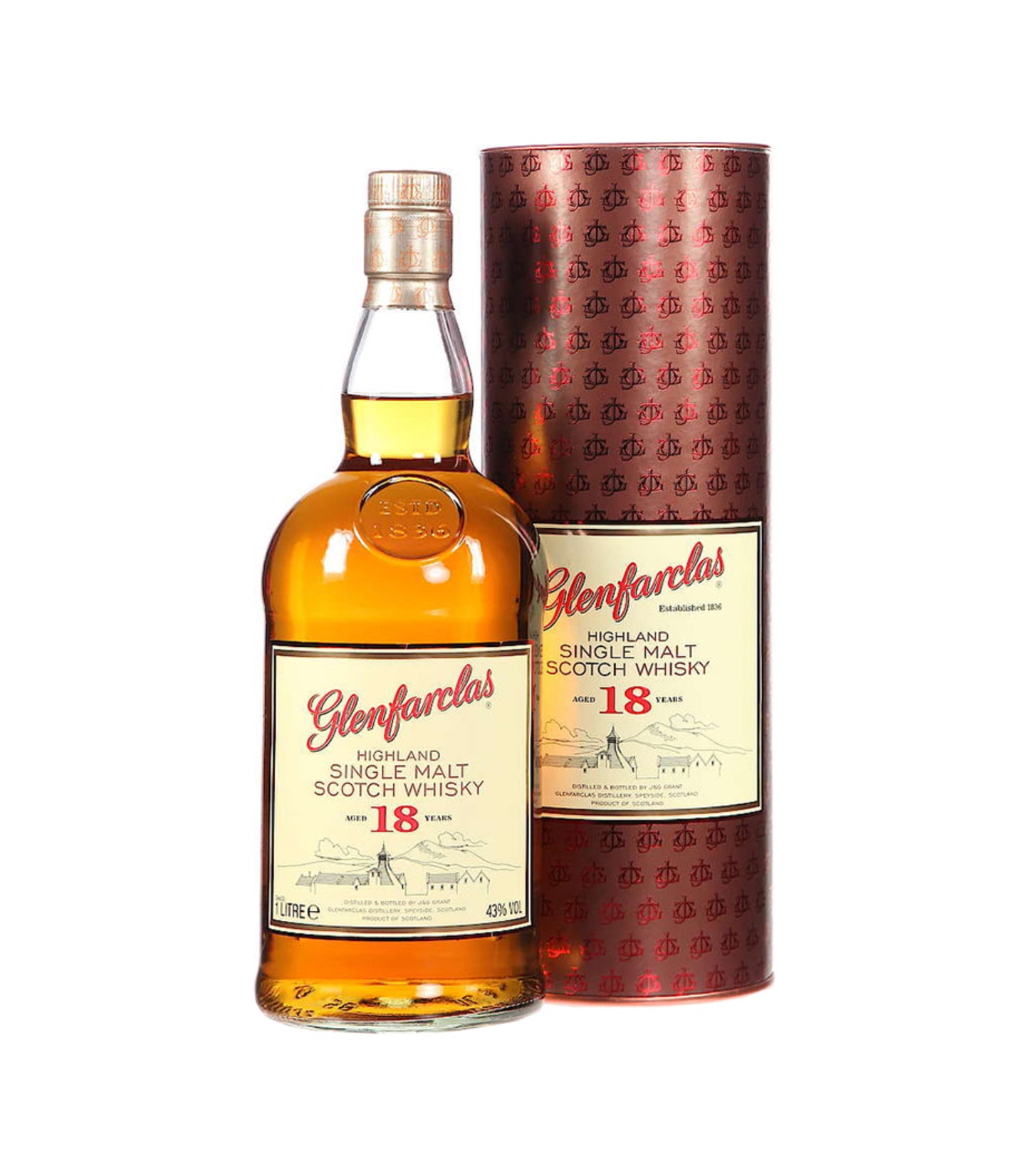 Glenfarclas 18 Year Old Single Malt Scotch Whisky (1L; 43%)