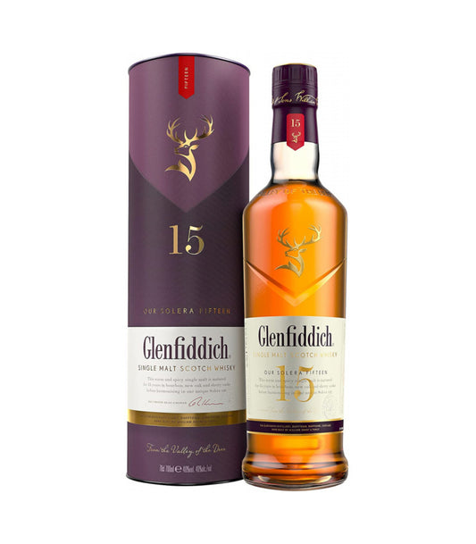 Glenfiddich 15 Year Old Single Malt Scotch Whisky (70cl; 40%)