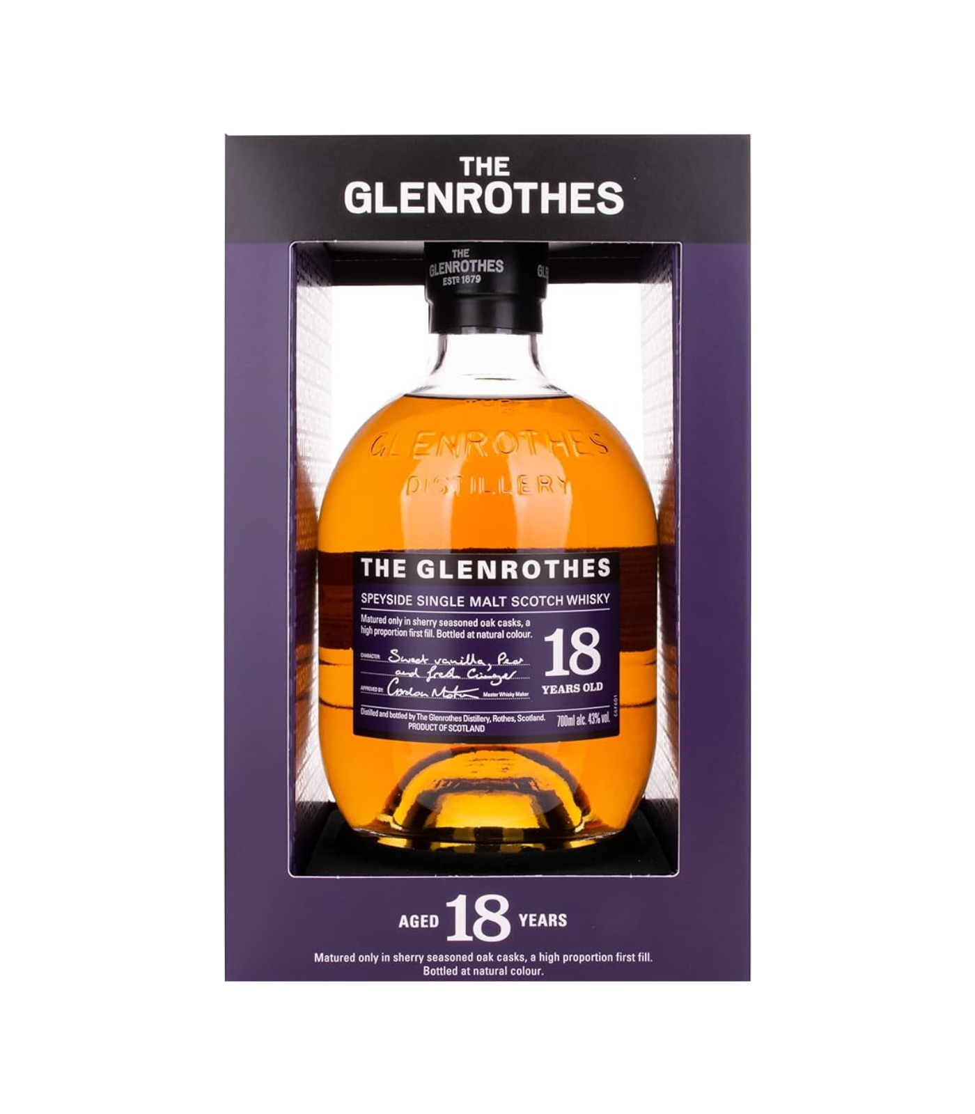 THE GLENROTHES 18年 700ml Glenrothes 18 Year Old Single Malt Scotch Whisky 700ml