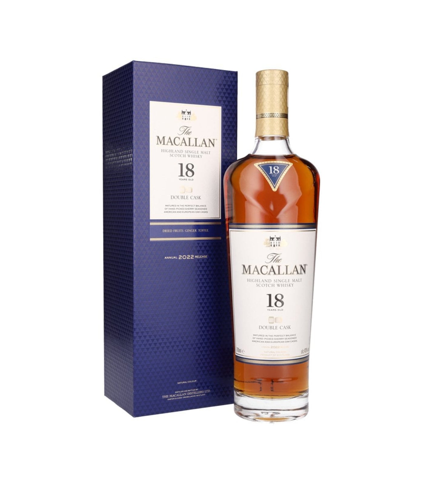 The Macallan 18 Year Old Double Cask (2022) Single Malt Whisky (70cl; 43%)
