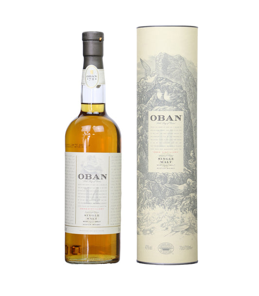 Oban 14 Year Old Single Malt Scotch Whisky (70cl; 43%)