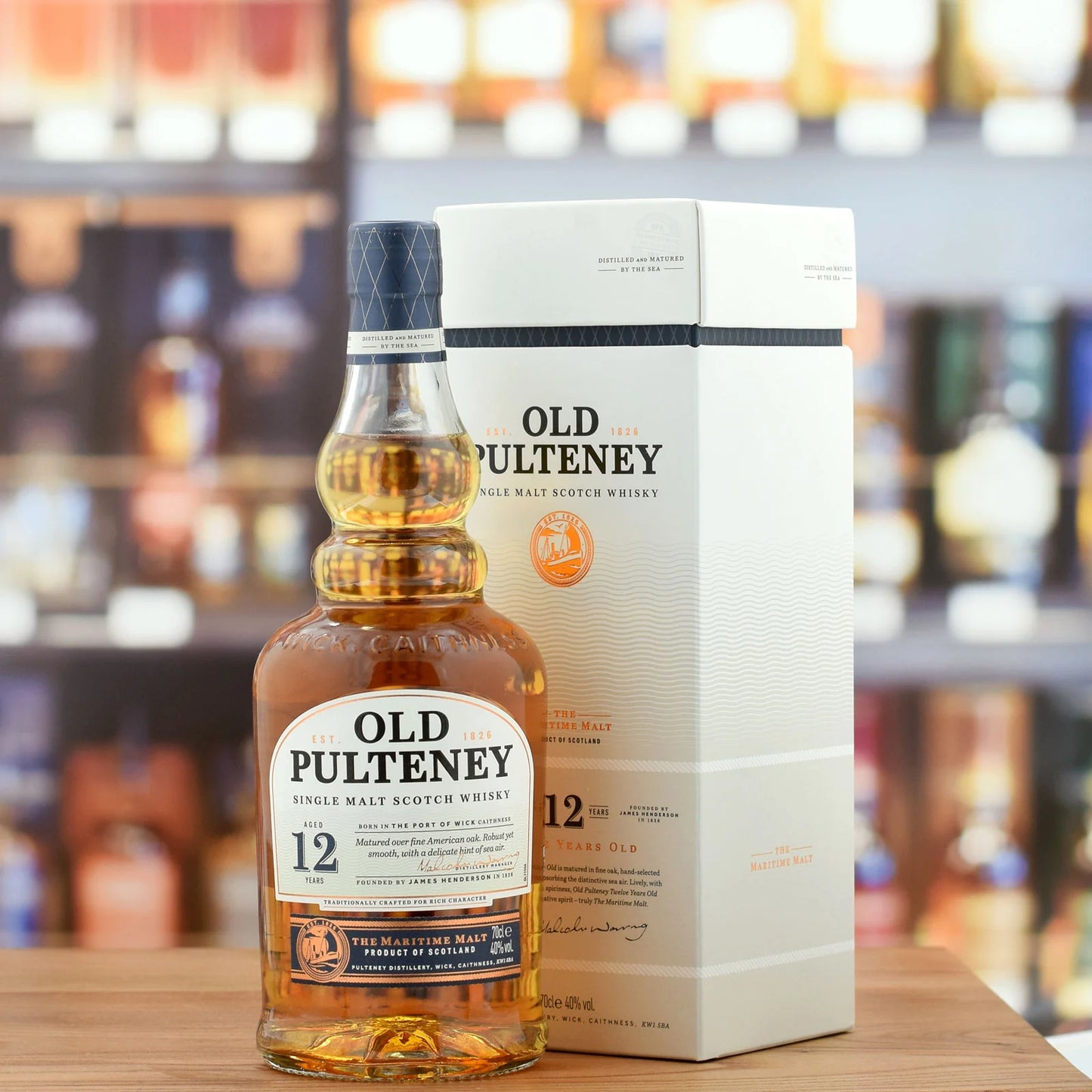 Old Pulteney 12 Year Old Single Malt Scotch Whisky 70cl (40 Old Pulteney 12 Year Old Single Malt Scotch Whisky 70cl (40