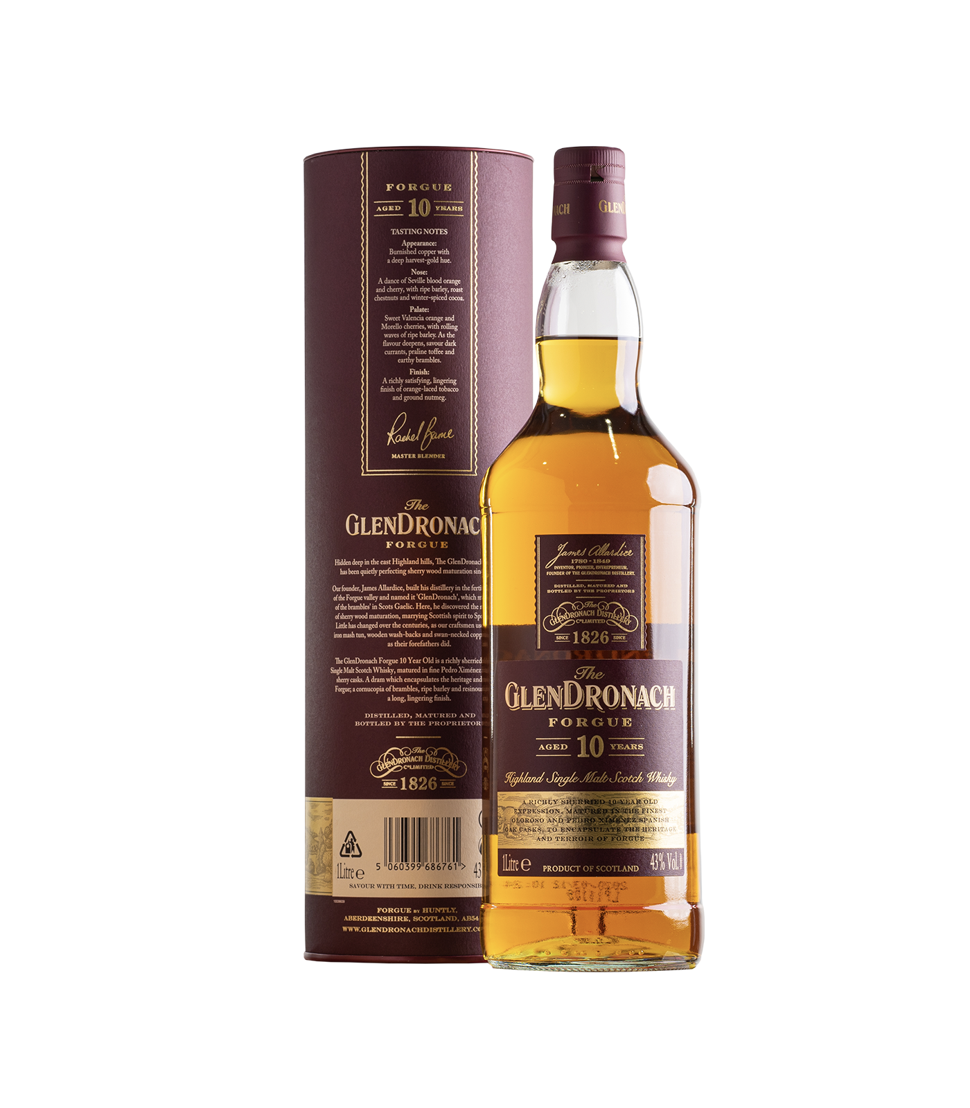 The GlenDronach 10 Year Old Forgue 1L Highland Whisky Liquor Lib the-glendronach-10-year-old-forgue-1l-highland-whisky-liquor-lib